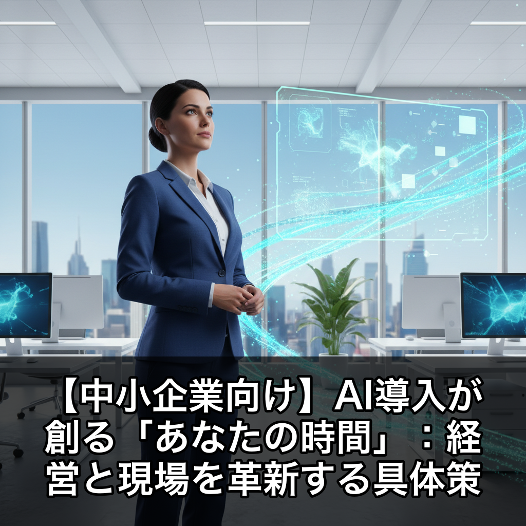【中小企業向け】AI導入が創る「あなたの時間」：経営と現場を革新する具体策