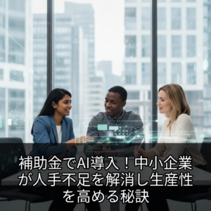 補助金でAI導入！中小企業が人手不足を解消し生産性を高める秘訣