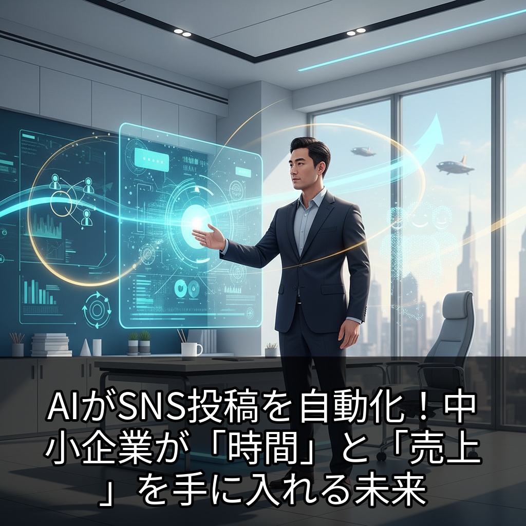 AIがSNS投稿を自動化！中小企業が「時間」と「売上」を手に入れる未来