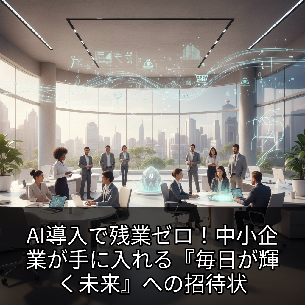 AI導入で残業ゼロ！中小企業が手に入れる『毎日が輝く未来』への招待状