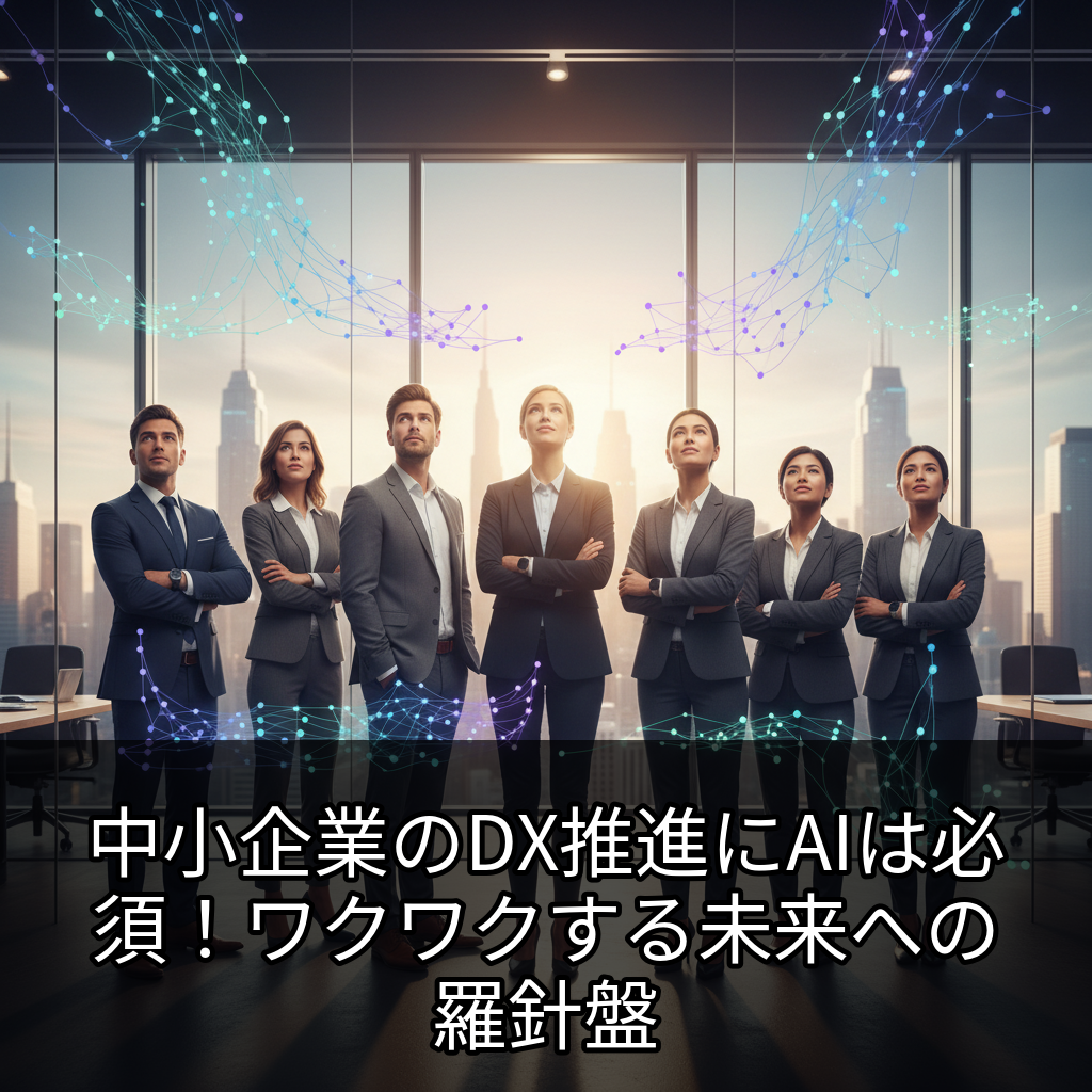 中小企業のDX推進にAIは必須！ワクワクする未来への羅針盤