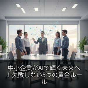 中小企業がAIで輝く未来へ！失敗しない5つの黄金ルール