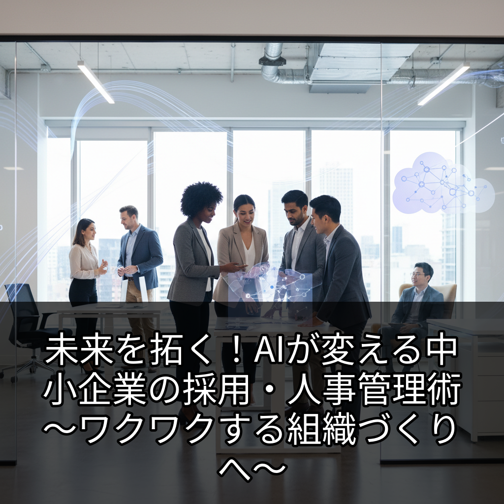 未来を拓く！AIが変える中小企業の採用・人事管理術～ワクワクする組織づくりへ～