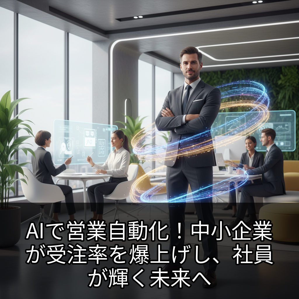 AIで営業自動化！中小企業が受注率を爆上げし、社員が輝く未来へ