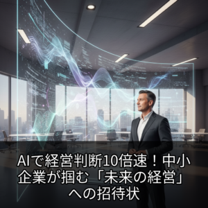 AIで経営判断10倍速！中小企業が掴む「未来の経営」への招待状