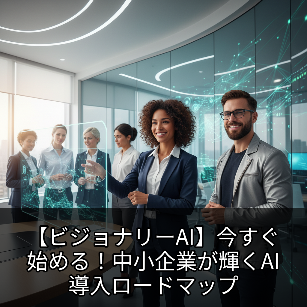 【ビジョナリーAI】今すぐ始める！中小企業が輝くAI導入ロードマップ