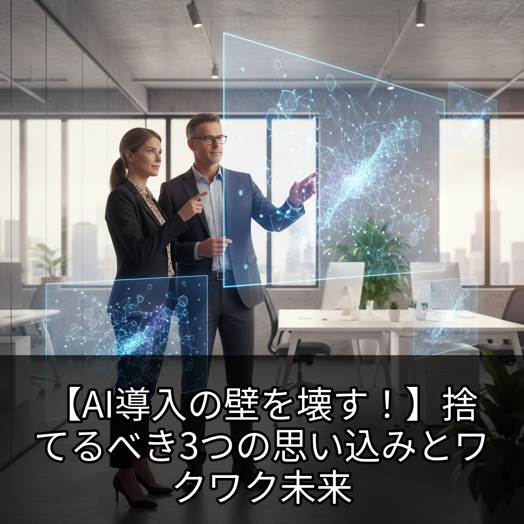 【AI導入の壁を壊す！】捨てるべき3つの思い込みとワクワク未来