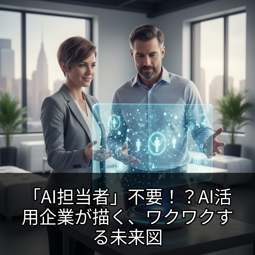 「AI担当者」不要！？AI活用企業が描く、ワクワクする未来図