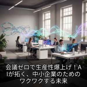 会議ゼロで生産性爆上げ！AIが拓く、中小企業のためのワクワクする未来