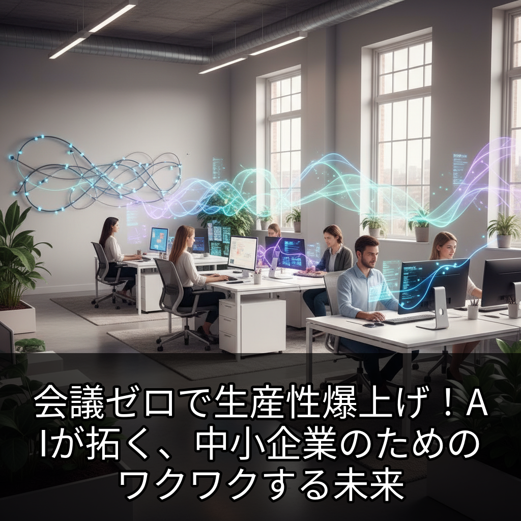会議ゼロで生産性爆上げ！AIが拓く、中小企業のためのワクワクする未来