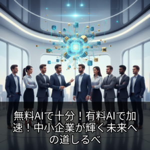 無料AIで十分！有料AIで加速！中小企業が輝く未来への道しるべ