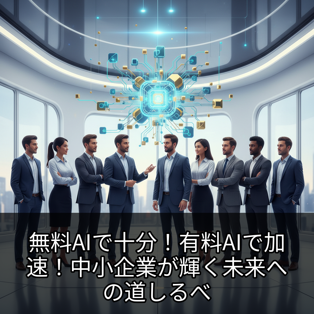 無料AIで十分！有料AIで加速！中小企業が輝く未来への道しるべ
