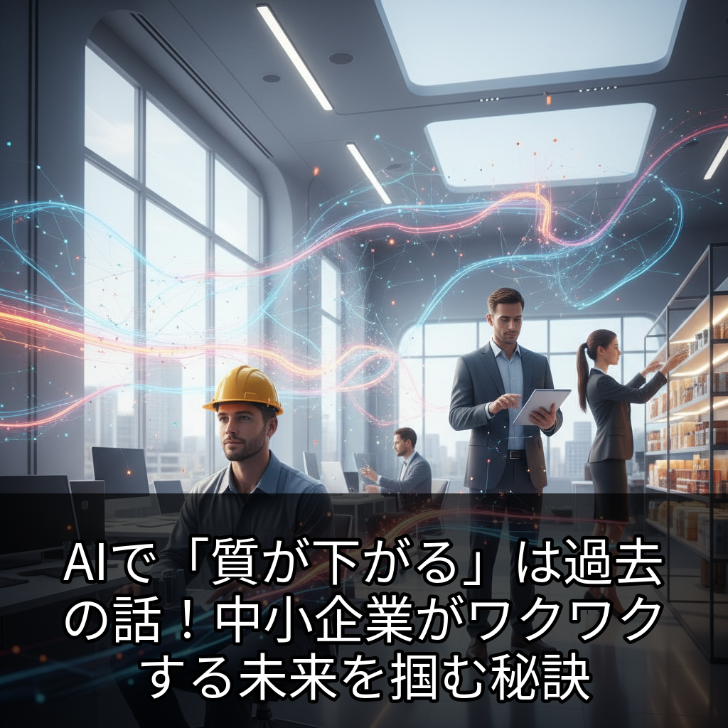 AIで「質が下がる」は過去の話！中小企業がワクワクする未来を掴む秘訣
