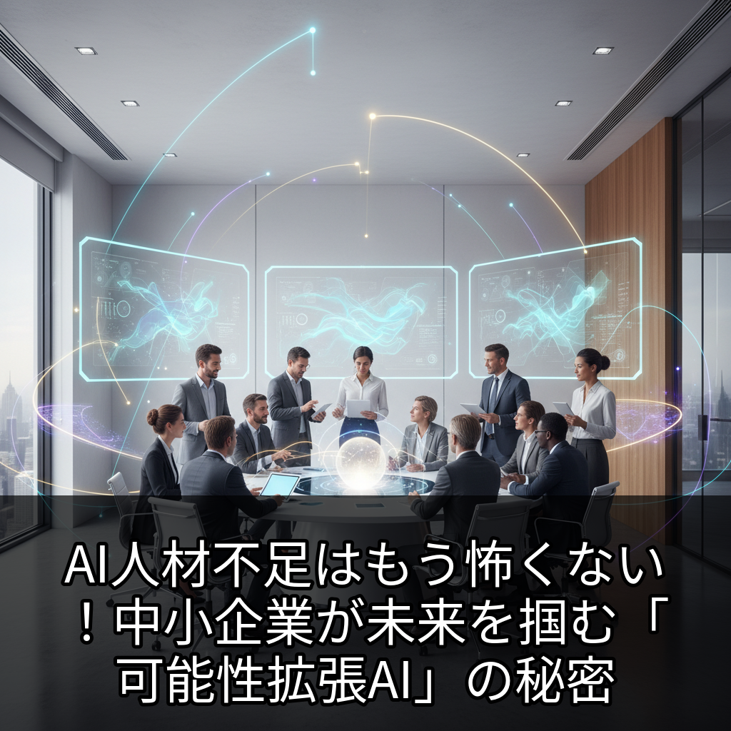 AI人材不足はもう怖くない！中小企業が未来を掴む「可能性拡張AI」の秘密