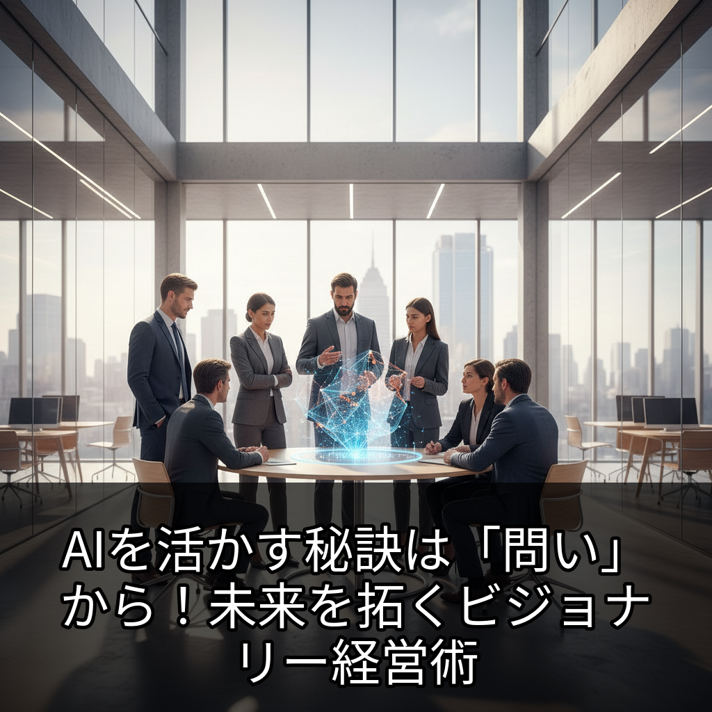 AIを活かす秘訣は「問い」から！未来を拓くビジョナリー経営術